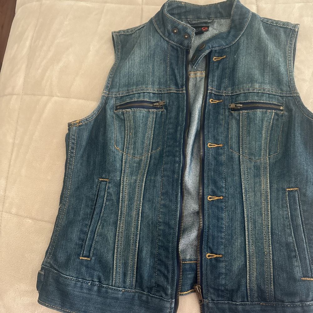 Guess Indigo Denim Vest